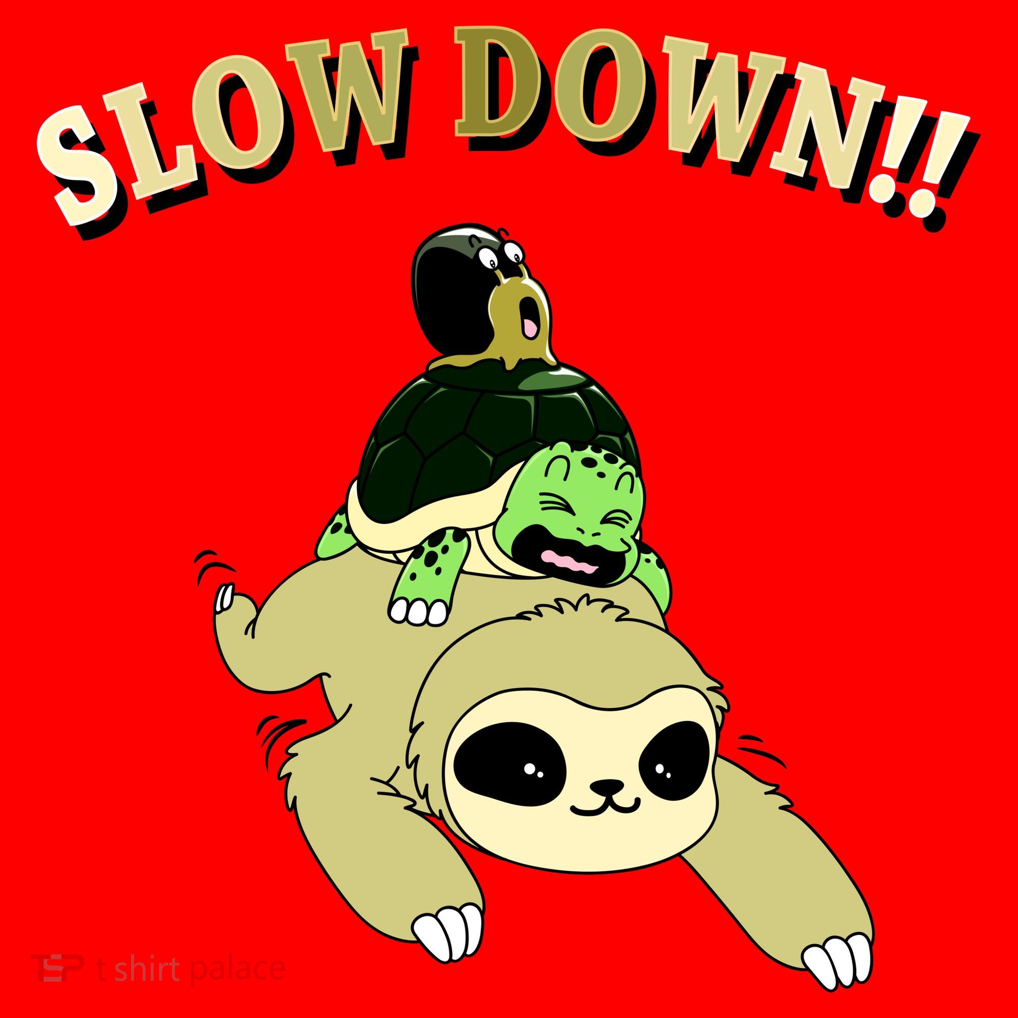 Too Fast Turtle Riding Sloth Santa Hat