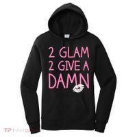 Too Glam To Give A Damn Lipstick Kiss Mark Women's Hoodie thumb 0