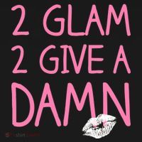 Too Glam To Give A Damn Lipstick Kiss Mark Women's Hoodie thumb 2