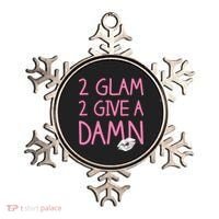 Too Glam To Give A Damn Lipstick Kiss Mark Ornament thumb 0