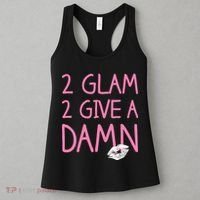 Too Glam To Give A Damn Lipstick Kiss Mark Women's Tank Top thumb 3