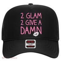 Too Glam To Give A Damn Lipstick Kiss Mark Hat thumb 0
