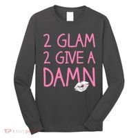 Too Glam To Give A Damn Lipstick Kiss Mark Long Sleeve Shirt thumb 0