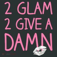 Too Glam To Give A Damn Lipstick Kiss Mark Mousepad thumb 1
