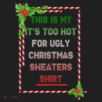 Too Hot For Christmas Sweaters Shirt Beanie thumb 2