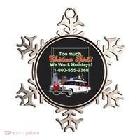 Too Much Christmas Spirit? We Work Holidays! Ornament thumb 0