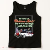 Too Much Christmas Spirit? We Work Holidays! Tank Top thumb 2