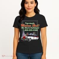 Too Much Christmas Spirit? We Work Holidays! Women's T-Shirt thumb 4