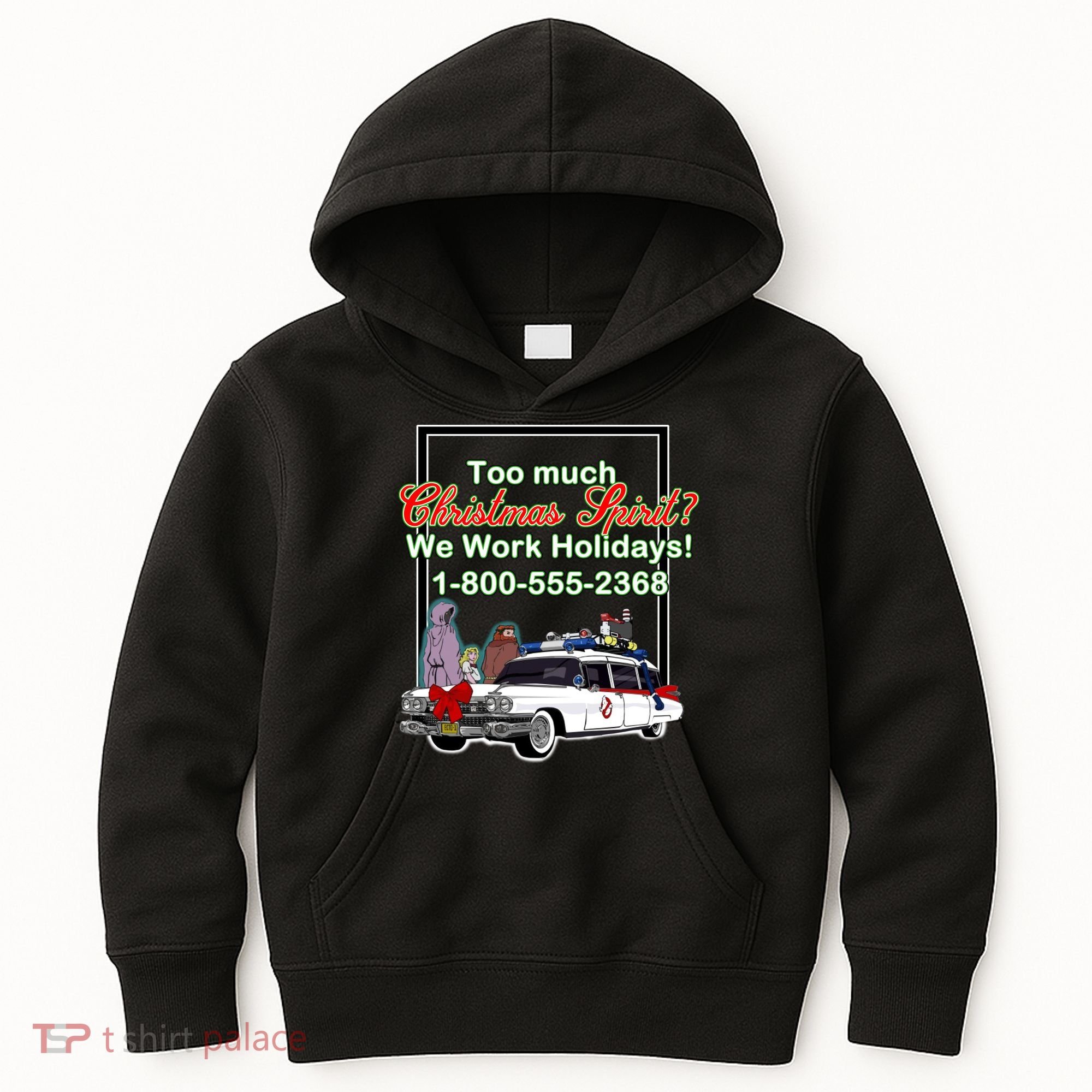 Too Much Christmas Spirit? We Work Holidays! Kids Hoodie