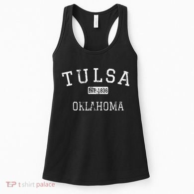 Tulsa Oklahoma OK Vintage Women's Tank Top