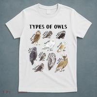 Types Of Owls Educational Collection Cute Owl Lover T-Shirt thumb 5