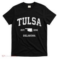 Tulsa Oklahoma Ok Vintage Athletic Sports T-Shirt thumb 0