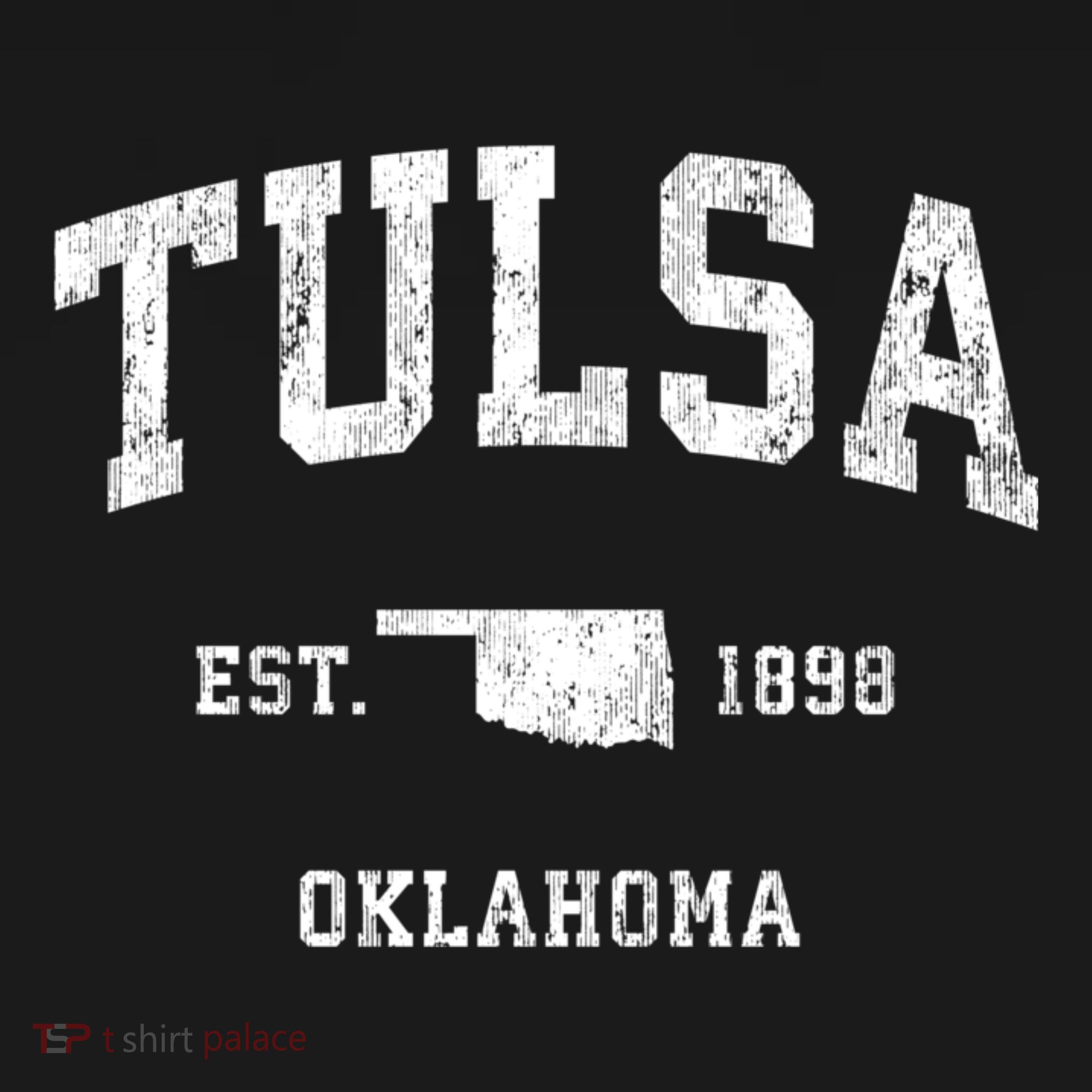 Tulsa Oklahoma Ok Vintage Athletic Sports T-Shirt