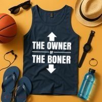 The Owner Of The Boner Funny Tank Top thumb 4