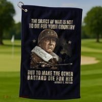 George S Patton Golf Towel thumb 1