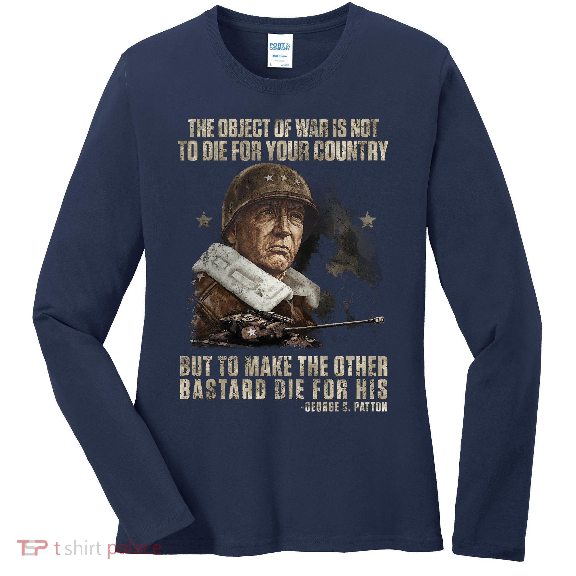 George S Patton Women's Long Sleeve Shirt