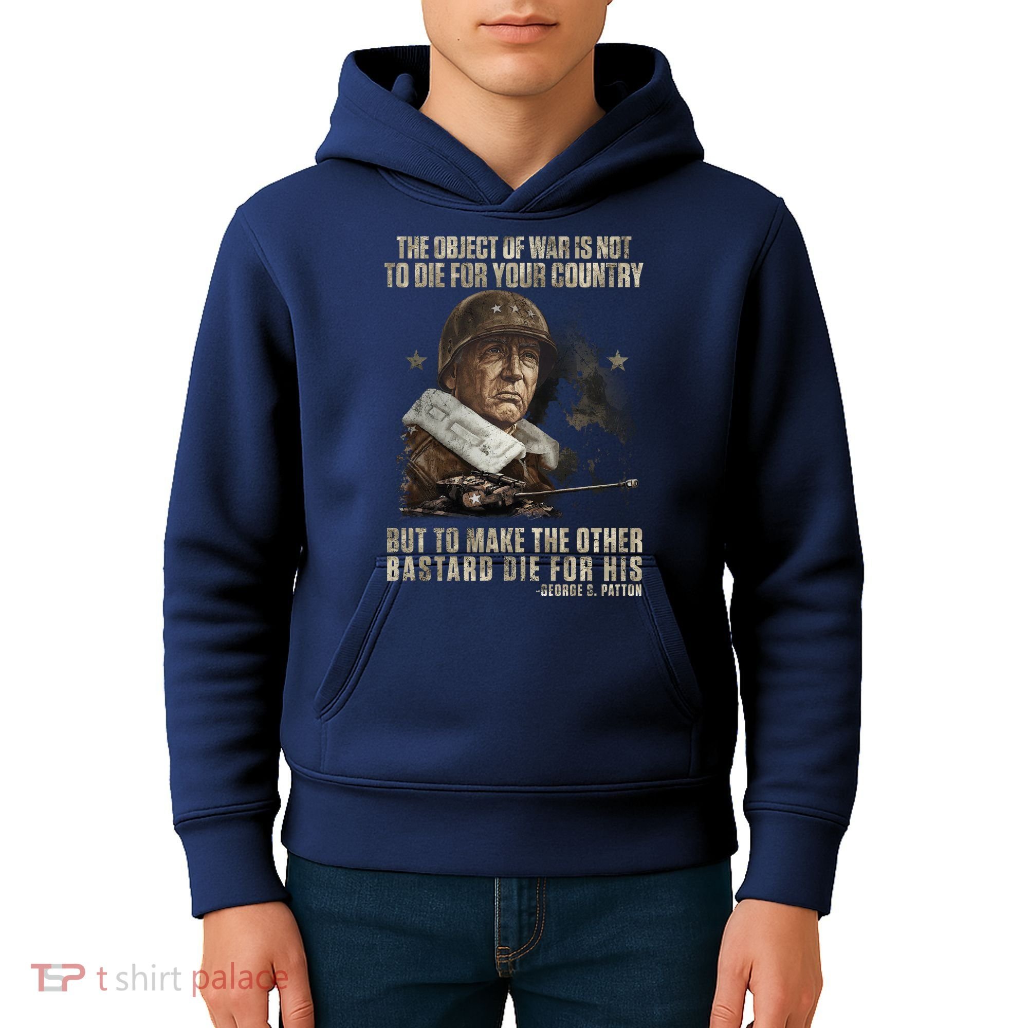 George S Patton Kids Hoodie