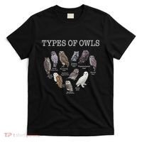 Types Of Owls Educational Cute Owl Lover Gift Women T-Shirt thumb 0