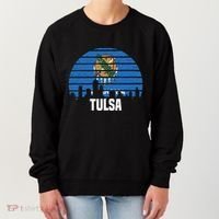 Tulsa Oklahoma Ok Group City Trip Silhouette Flag Women's Sweatshirt thumb 0