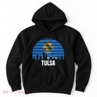 Tulsa Oklahoma Ok Group City Trip Silhouette Flag Hoodie thumb 0