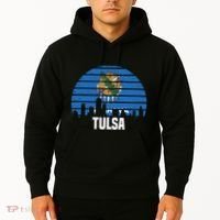 Tulsa Oklahoma Ok Group City Trip Silhouette Flag Hoodie thumb 2