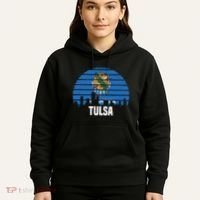 Tulsa Oklahoma Ok Group City Trip Silhouette Flag Hoodie thumb 5