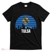 Tulsa Oklahoma Ok Group City Trip Silhouette Flag T-Shirt thumb 0