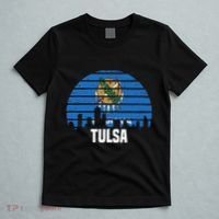 Tulsa Oklahoma Ok Group City Trip Silhouette Flag T-Shirt thumb 5