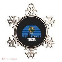Tulsa Oklahoma Ok Group City Trip Silhouette Flag Ornament thumb 0
