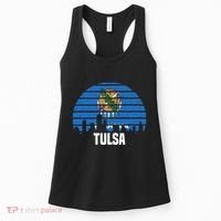 Tulsa Oklahoma Ok Group City Trip Silhouette Flag Women's Tank Top thumb 0