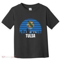Tulsa Oklahoma Ok Group City Trip Silhouette Flag Toddler T-Shirt thumb 0