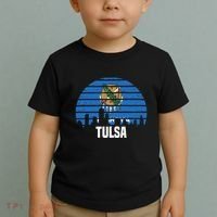 Tulsa Oklahoma Ok Group City Trip Silhouette Flag Toddler T-Shirt thumb 2