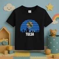 Tulsa Oklahoma Ok Group City Trip Silhouette Flag Toddler T-Shirt thumb 3