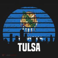Tulsa Oklahoma Ok Group City Trip Silhouette Flag Visor thumb 3