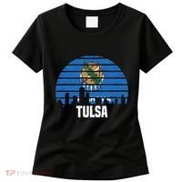 Tulsa Oklahoma Ok Group City Trip Silhouette Flag Women's T-Shirt thumb 0