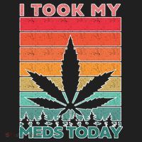 Took My Meds Today Medical Marijuana Hat thumb 2