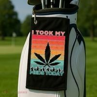 Took My Meds Today Medical Marijuana Golf Towel thumb 2