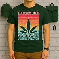 Took My Meds Today Medical Marijuana T-Shirt thumb 6