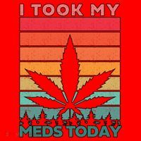 Took My Meds Today Medical Marijuana Santa Hat thumb 1
