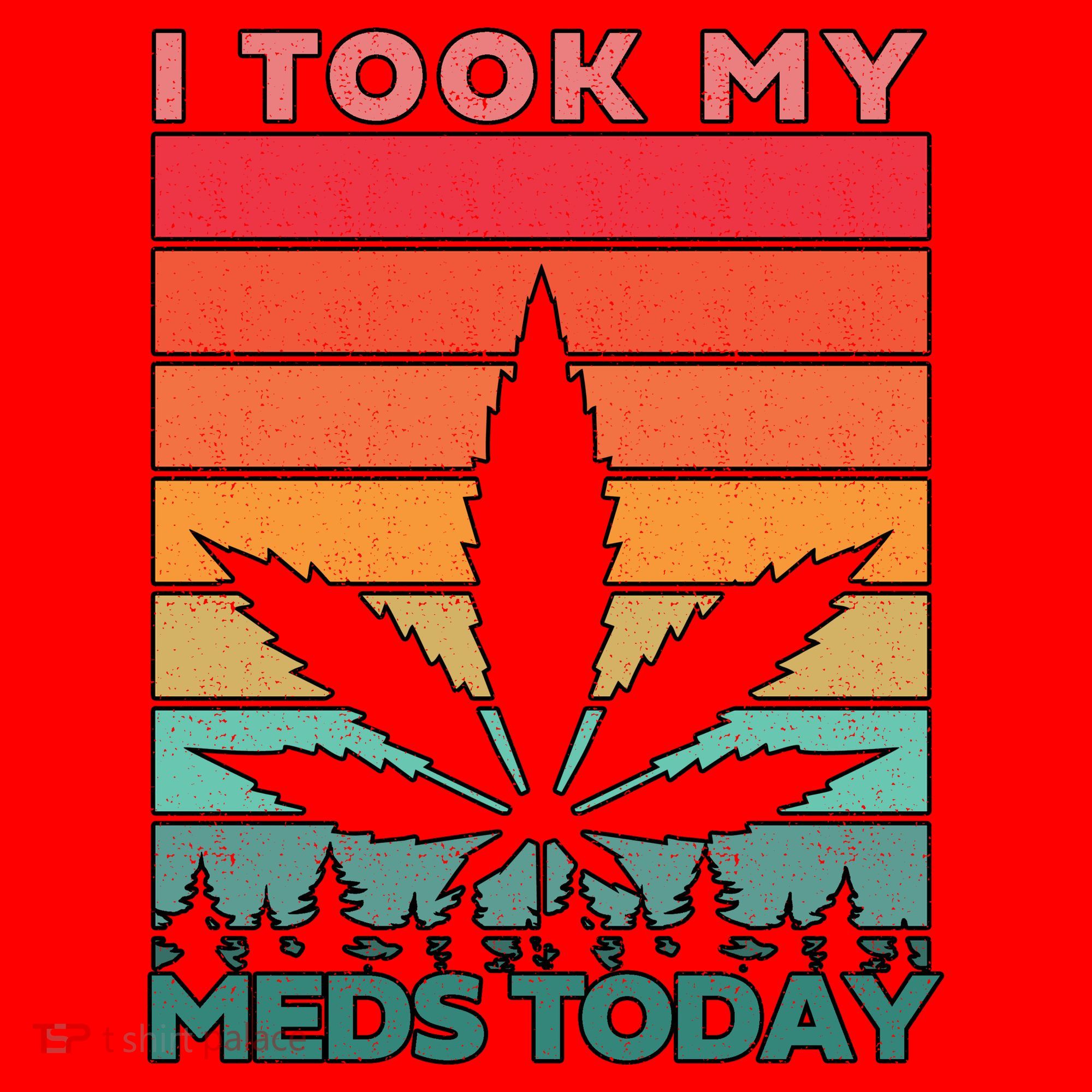 Took My Meds Today Medical Marijuana Santa Hat