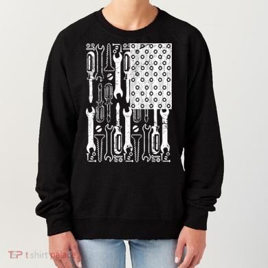 Tool American flag Mechanic Women's Sweatshirt