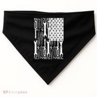 Tool American flag Mechanic USA-Made Doggie Bandana thumb 0