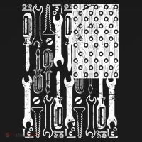 Tool American flag Mechanic USA-Made Doggie Bandana thumb 2