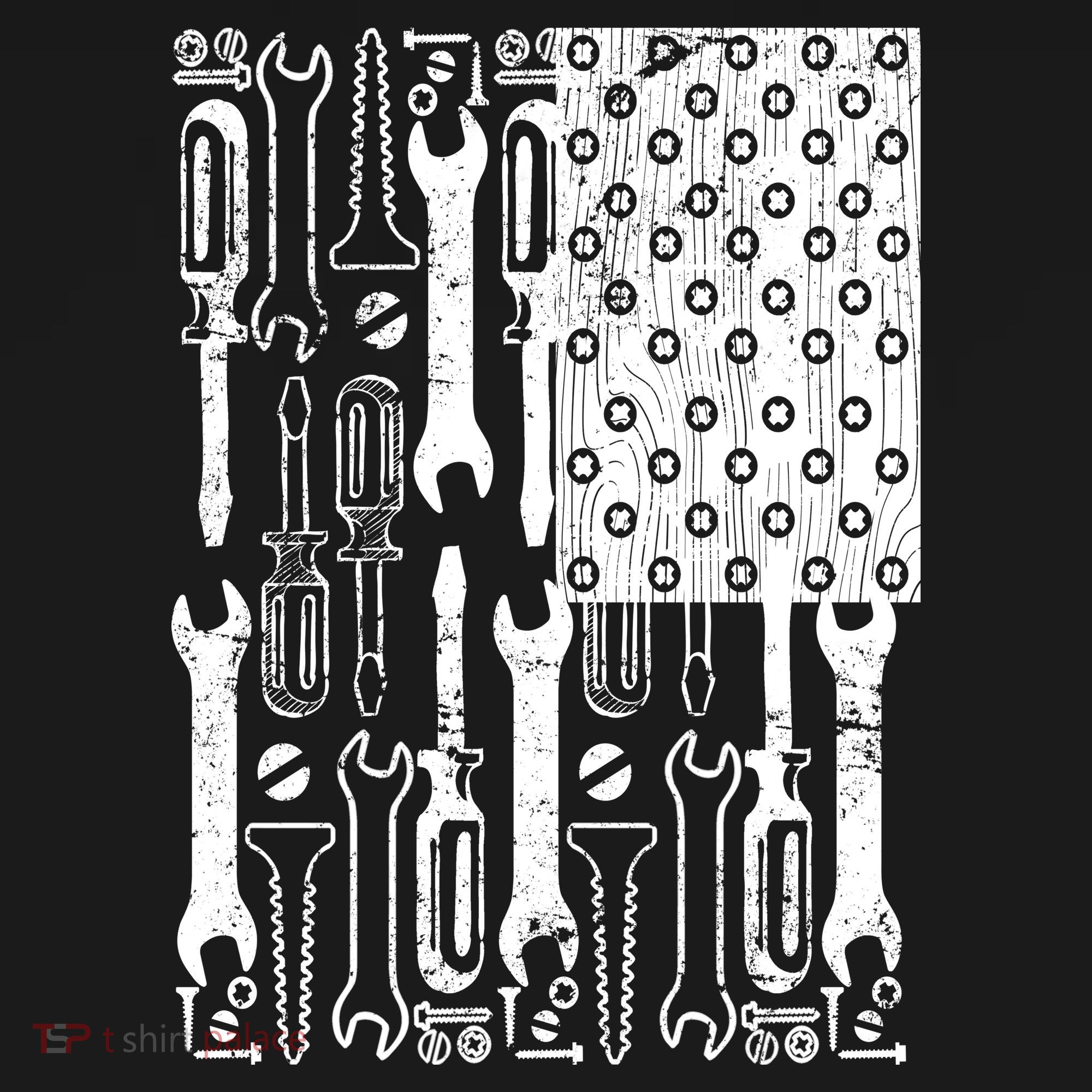 Tool American flag Mechanic USA-Made Doggie Bandana