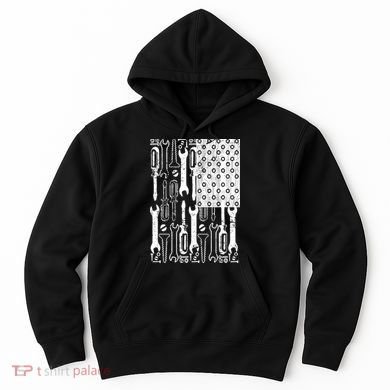 Tool American flag Mechanic Hoodie