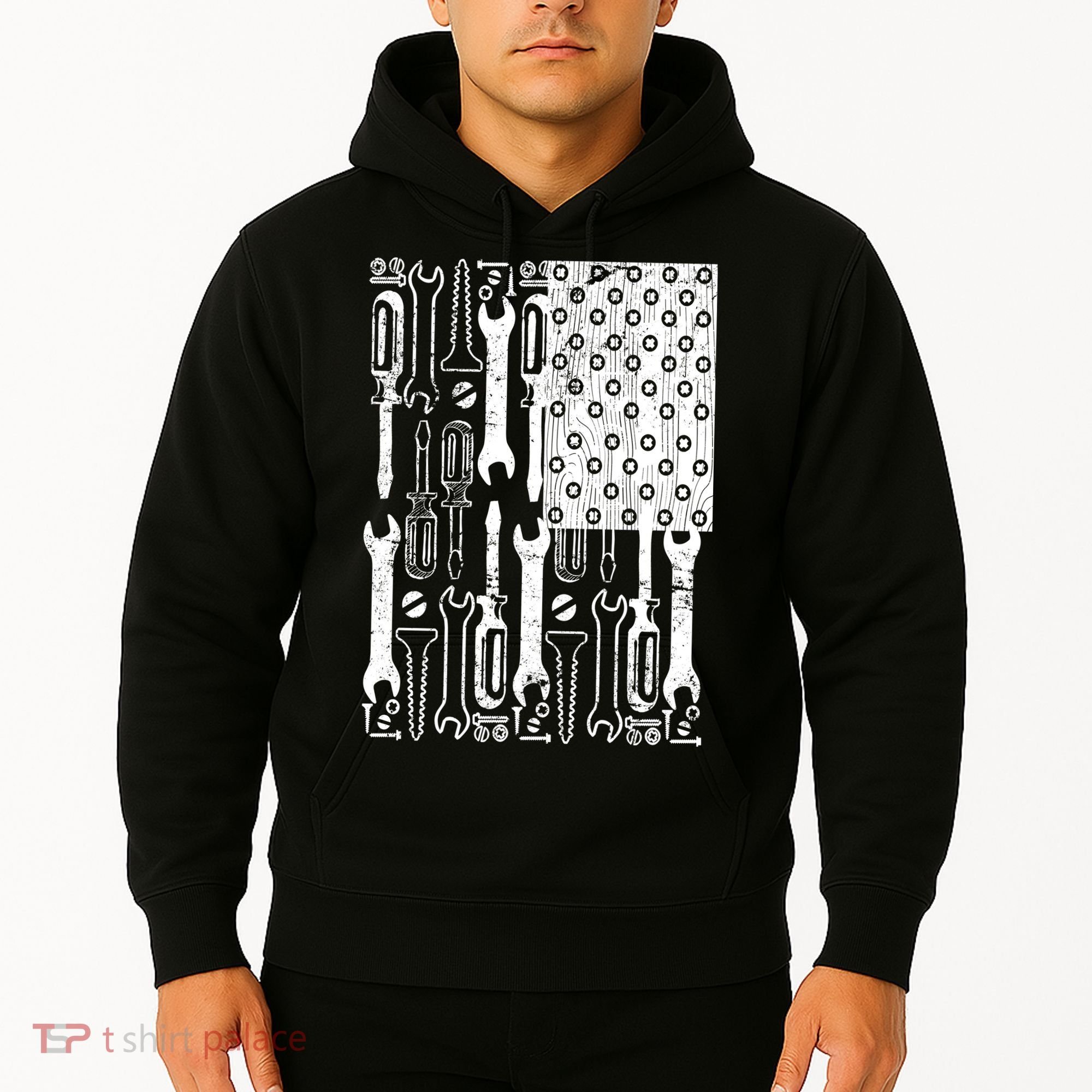 Tool American flag Mechanic Hoodie