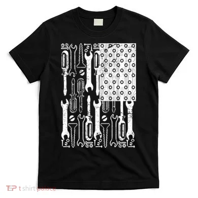 Tool American flag Mechanic T-Shirt