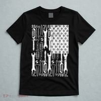 Tool American flag Mechanic T-Shirt thumb 5