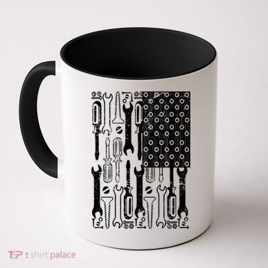 Tool American flag Mechanic Coffee Mug