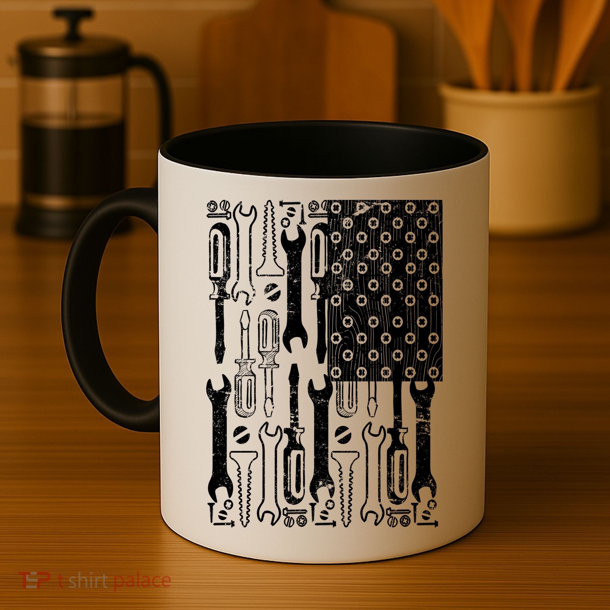 Tool American flag Mechanic Coffee Mug